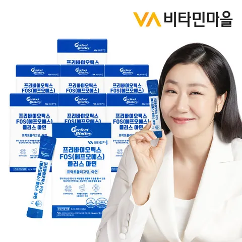 비타민마을 프리바이오틱스 FOS 4000 플러스 아연 유산균 8박스