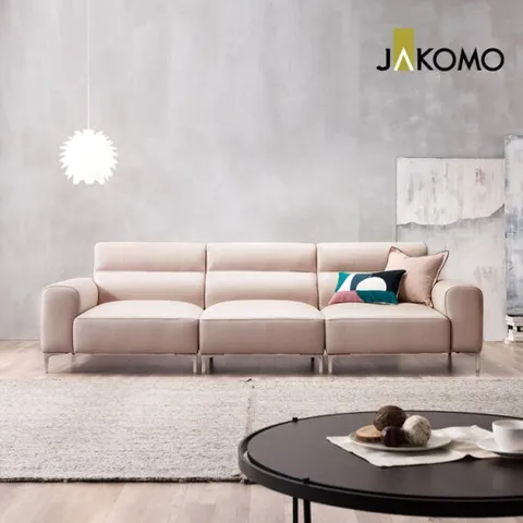 [자코모] 모어 모듈 4인 천연면피 소가죽 소파 (좌식/일반)