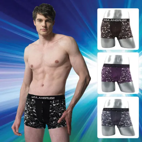 유니끄 면스판 드로즈팬티 남성사각속옷 3종세트