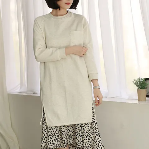 [웬디즈갤러리]나그랑 포켓 기모 원피스 POP007