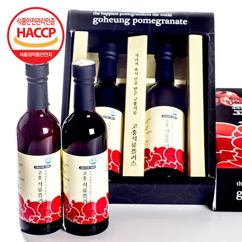 [고흥산 석류원액] 고흥석류 플러스 375ml X 2병