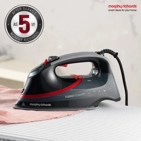 [모피리처드] 터보스팀프로 다리미 블랙+5년무상 AS