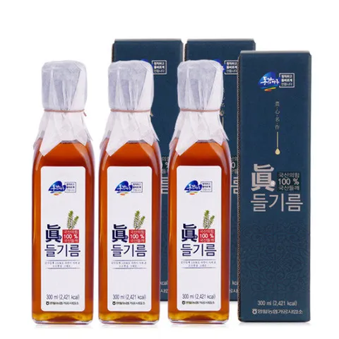 [영월농협] 동강마루 국내산 진들기름 300mlx3병