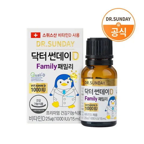 닥터썬데이D 패밀리 1000IU 액상 비타민D 15ml