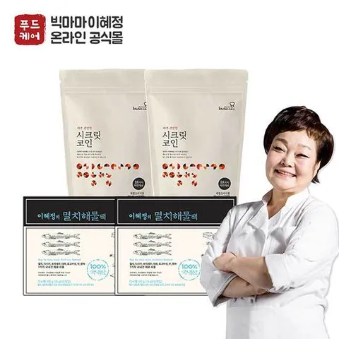 [빅마마이혜정육수] 시크릿코인 편안한맛 2팩+멸치다시팩 2박스