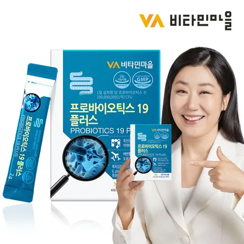 비타민마을 프로바이오틱스 19 플러스 30포 x 1박스 총1개월분