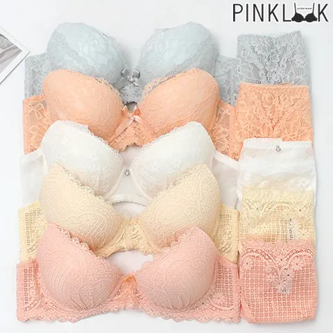 [핑크룩] 메잇트 레이스 볼륨 브라팬티 10종세트