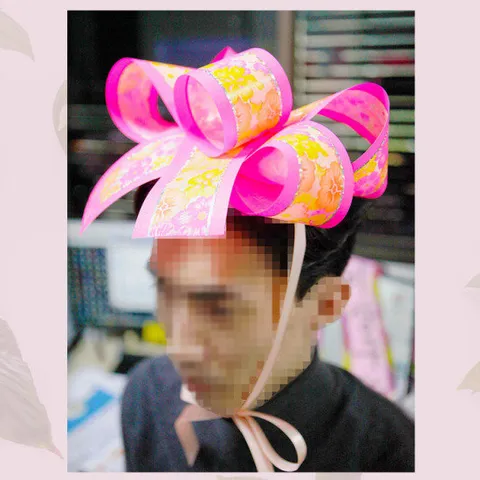 젠틀맨플라워 리본머리띠