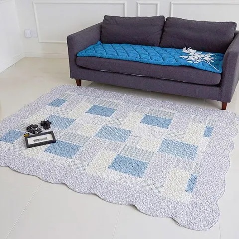 갤러리데코 마벨 워싱 퀼트 스프레드 누빔 카페트200x230cm