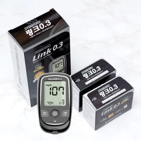 SD 글루코나비링크0.3 혈당계+시험지100매+침110+솜100매