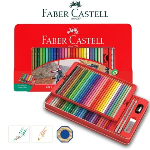 파버카스텔 일반/유성 색연필 틴케이스/60색 (115893)