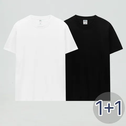 [파라고나 2장세트] 남여공용 30수 반팔 라운드 티셔츠 7컬러 M-2XL