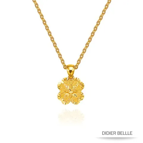 디디에벨라 순금 더블 클로버 목걸이 18.75g