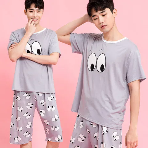 이라인 베베 반팔상하 이지웨어 남성잠옷