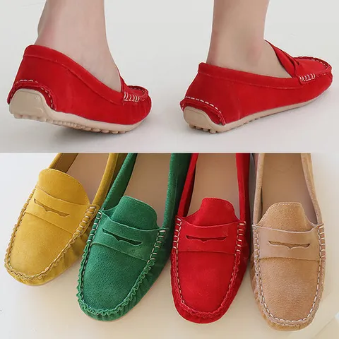 천연가죽/ 여자 여성 블로퍼 드라이빙슈즈 로퍼 3cm 두툼쿠션