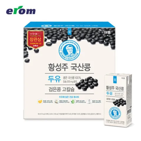 이롬황성주 국산콩 검은콩 고칼슘두유 190mlX64팩