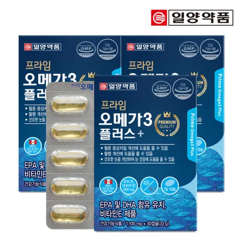 일양약품 프라임 오메가3 플러스 30캡슐 3박스(3개월분)