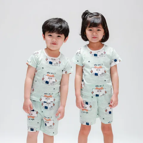 [알록달록]5부쟈가드반팔실내복(하프후엠아이)유아아동 내복잠옷