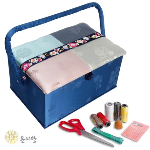 가로라인 꽃나비 반짇고리-대