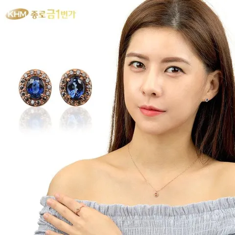 귀걸이 라렌느 18k 로즈골드 주얼리 무료배송