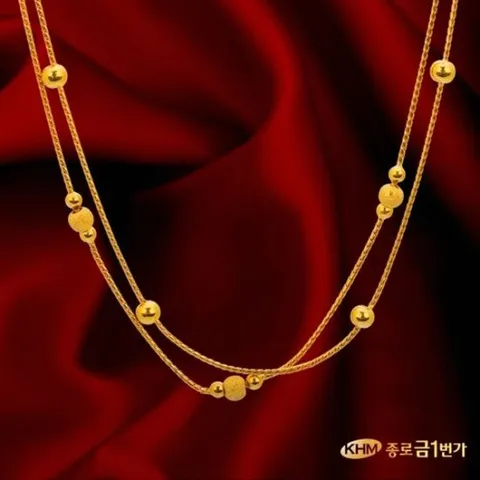 목걸이 순금24K 주얼리 11.25g 더블골든볼 무료배송