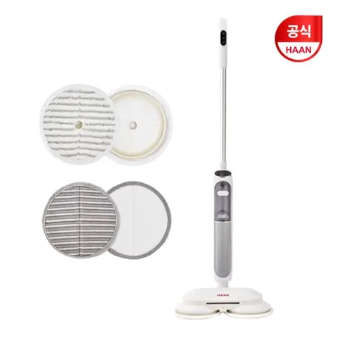 한경희 초고속예열 살균 셀프 스탠딩 스팀물걸레 청소기 EHMS-D3000WT+전용패드 4장