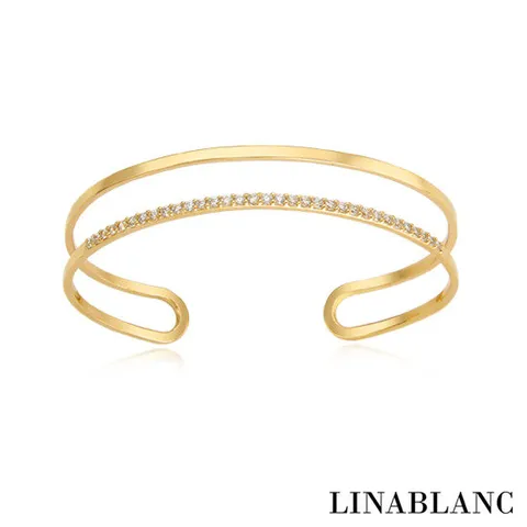 [리나블랑] 샤인 라인 뱅글 팔찌