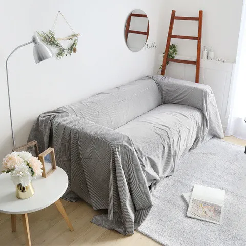 까사베르데 잔스트라이프 소파커버 355x230cm