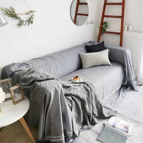 까사베르데 잔잔한레이스 소파커버 355x230cm