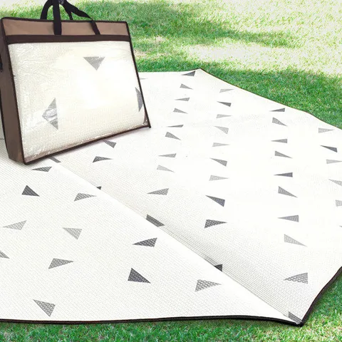 알뜨리 피크닉 매트 모던그레이 중형 육각 양면 돗자리 캠핑