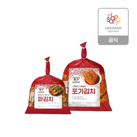 종가 포기김치 4kg+파김치 1kg