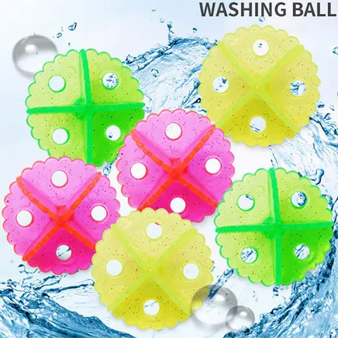 클린 세탁볼 소 6P 드럼 세탁기 빨래 워싱볼 표백 엉킴 먼지제거