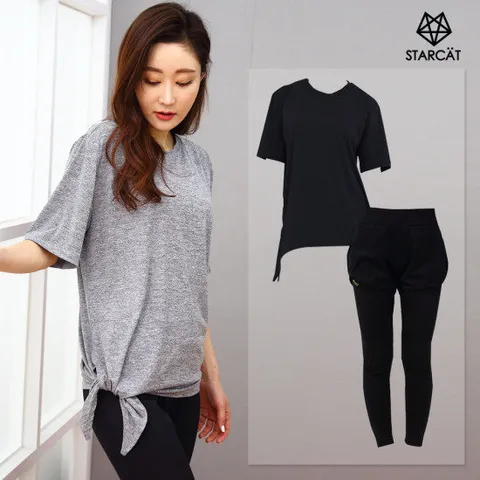 1+1반바지레깅스 요가복세트 필라테스복TS88PT03AA3