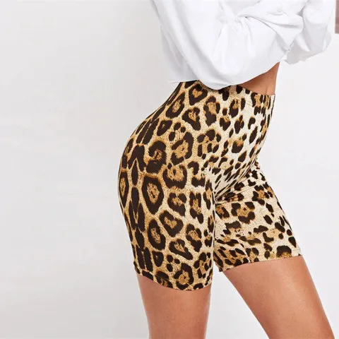 NEW Casual Leopard 여성반바지 스판 핫팬츠 레깅스