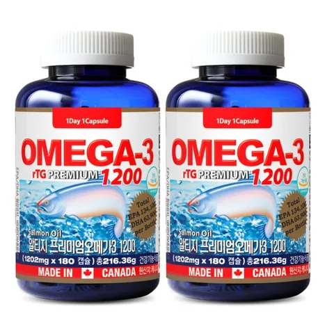 통라이프 알티지 프리미엄 오메가3 1200-2병(12개월분)