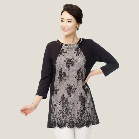 [마담엘레강스] 에로스 레이스 블라우스