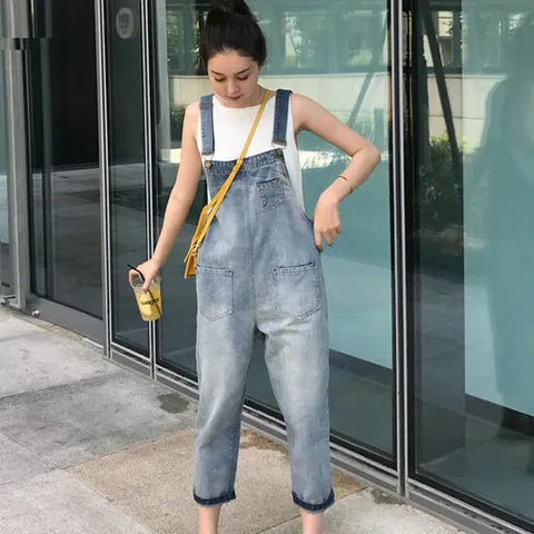 JS.1045 케이츠 데님멜빵바지 빅사이즈 여성의류 청
