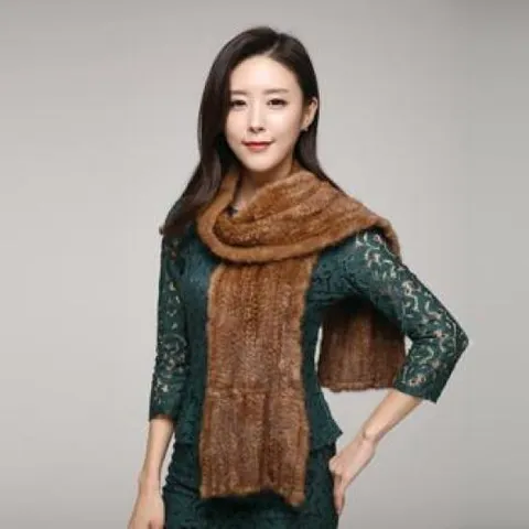 311-1S 밍크 스킨머플러(브라운)