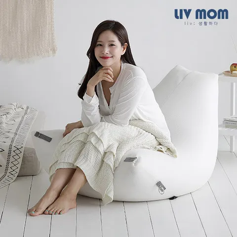 리브맘 달콤 빈백 쇼파 아이보리