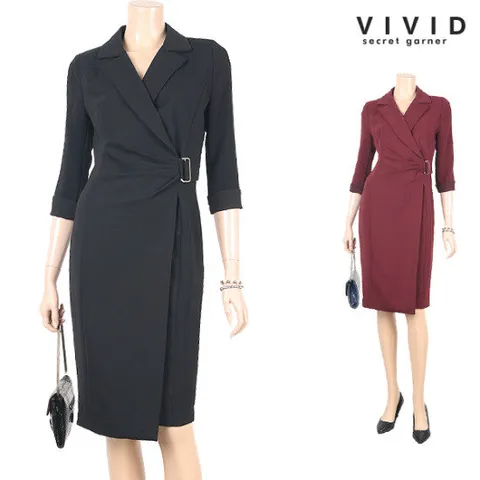 [VIVID SG] 랩셔링 벨트장식 원피스_93-77까지 _gs