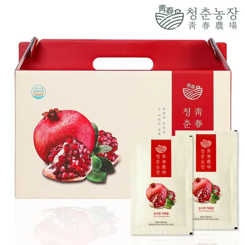 청춘농장 100% 석류즙 1박스 총 30포