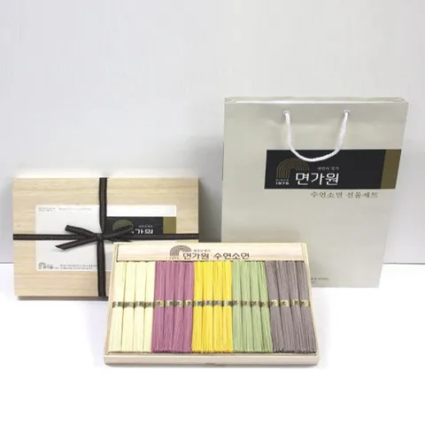 오색소면 선물세트 1kg(오동나무)