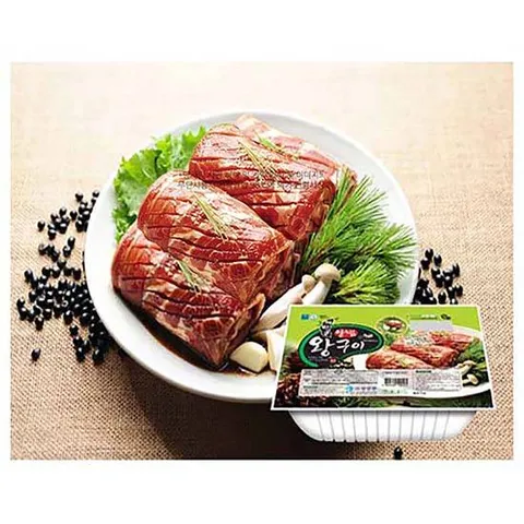 선물세트 까만콩 양념왕구이-1.4kgx1통(4대)무뼈갈비4인분