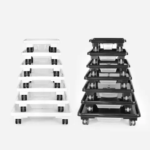 이동식 정사각 화분 받침대 4호 플라스틱 받침대