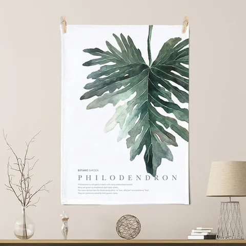 상상후 세렌디피티 D 필로덴드론 패브릭포스터 50x70cm 가리개 작은창 침실 꽃