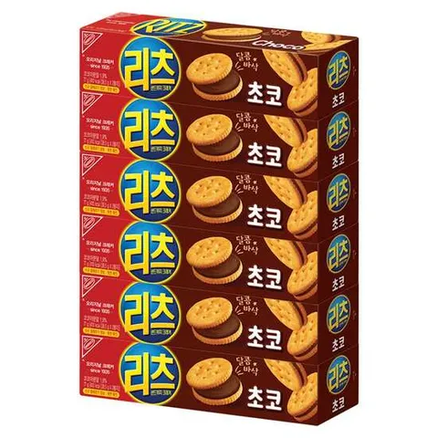 동서식품 리츠 초코 샌드 77g 6개