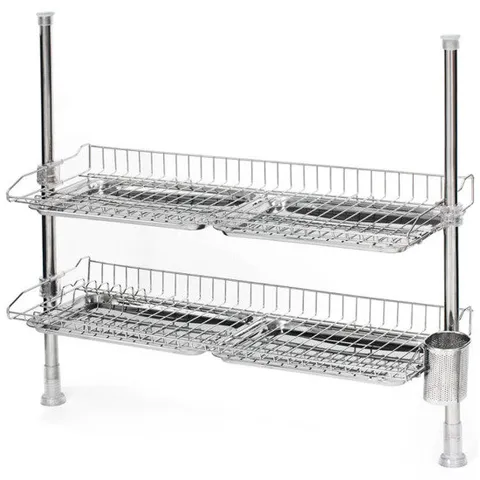 원터치 프라임 기둥식 싱크선반800 2단 골드(스텐물받이)