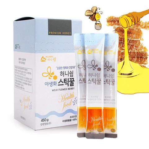 [강원양봉] 프리미엄 야생화 스틱꿀 1박스(15gx30개입)