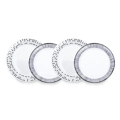 [한국도자기]레트로블루 접시세트 4p