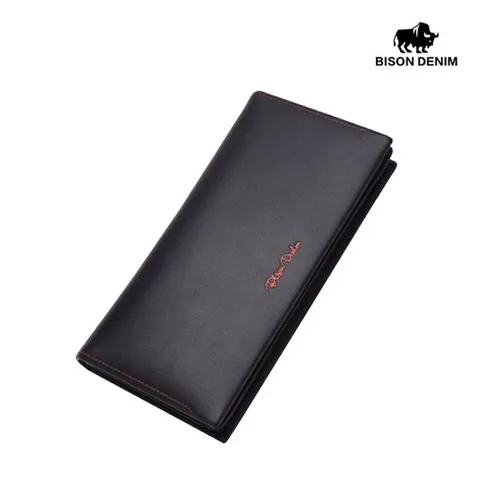 [바이슨데님]남자 스트랩 대용량 통장지갑 장지갑 N4384-1B